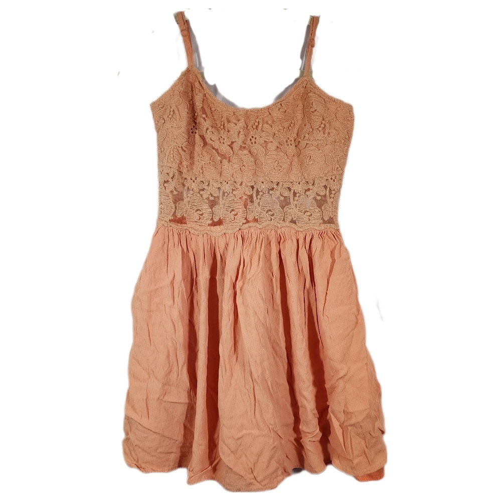 Flawless Orange Lace Dress size Medium